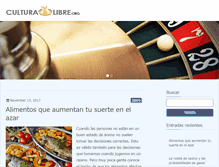 Tablet Screenshot of culturalibre.org